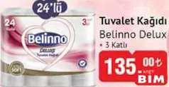 BELİNNO DELUX TUVALET KAĞIDI 3 KATLI 24'LÜ